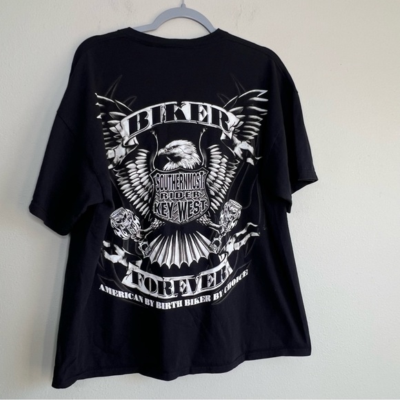 Biker Eagle Key West Graphic T Shirt - Picture 2 of 4